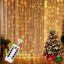 3Mx3M LED Curtain String Fairy