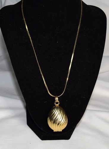Vintage solid perfume locket - vintage,