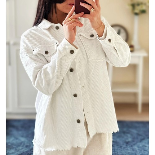 Zara cream corduroy - zara,