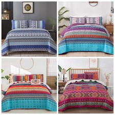 Piece boho quilted bedspread - 3,