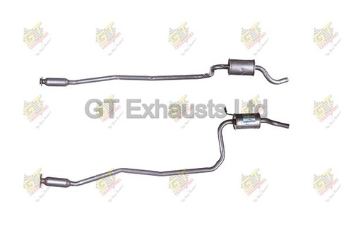 Exhaust silencer centre pipe - centre,
