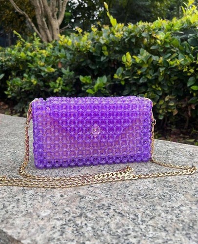 Vintage beaded clutch evening - vintage,