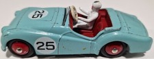 1950's Dinky Toys Version Triumph TR2 Sports Racing Car - Damaged Screen