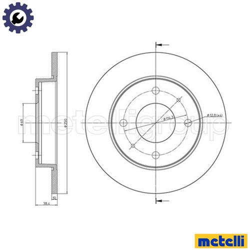 Brake disc 0768c for - 2x,