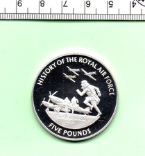 2008 GUERNSEY HISTORY OF THE RAF GENUINE PROOF STERLING SILVER  COIN (HS-334)