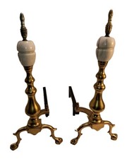 Vintage Marble And Brass