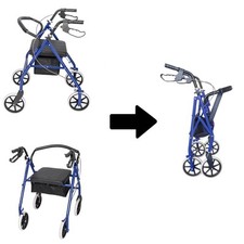 Folding Rollator Mobility Blue