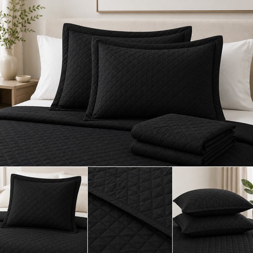 Black diamond quilted pillow - diamond,