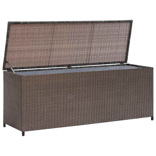 Rattan garden storage box - rattan,