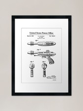 Laser Gun Toy Patent Black
