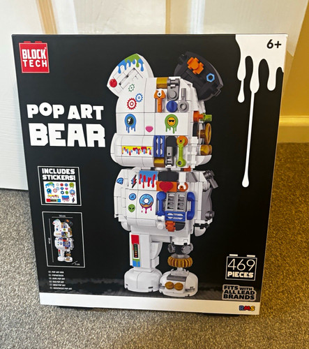 Block tech pop art - art, bear