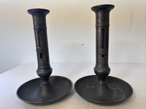Candle holder pair - candle, 8”