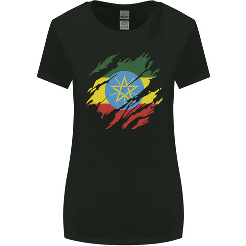 Torn ethiopia flag - flag, ethiopian