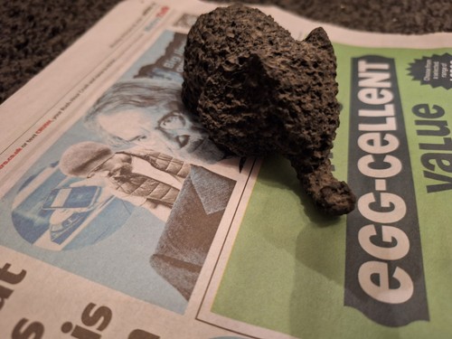 Small elephant black - small, lava