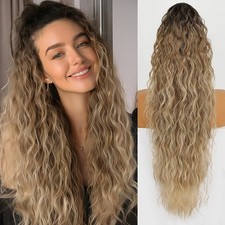 Wavy Curly Claw Clip Ponytail