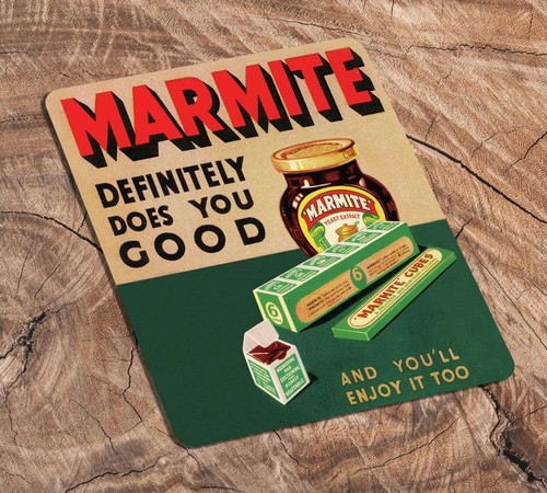 Marmite metal advertising sign - marmite,