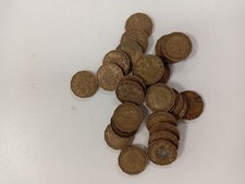 Vintage Pre-Decimal Brass Threepence Coin Lot - 1940s - 197g Bulk Bundle