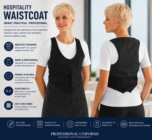 Womans black formal waistcoat - formal,