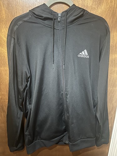 Adidas men shiny zip up - men’s, zip-up