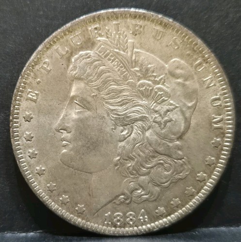 1884 usa morgan silver one - 1884,