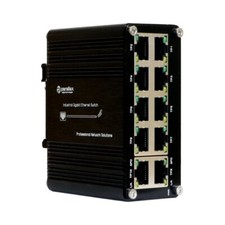 PDT-NSU-7010-I - Industrial Network Switch - 10 Port Gigabit RJ45 +12-48VDC