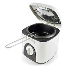 1L MINI & COMPACT SMALL KITCHEN DEEP FAT FRYER BASKET FISH & CHIPS FRYING BNIB