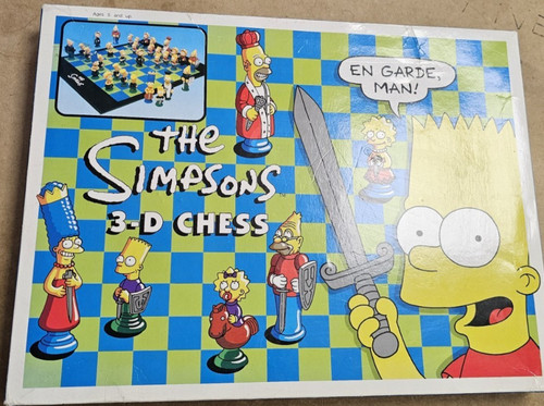 The simpsons chess set - 3d,