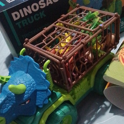 Dinosaur truck playset play - dinosaur,