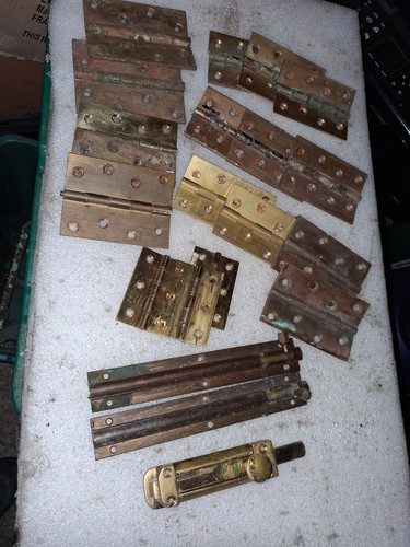 Scrap brass hinges - brass,