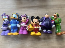 Disney Mickey Roadster Racers Bath Toys Full Set Figures & Carry Bag