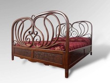Antique Bentwood Double Bed Frame By Jacob & Josef Kohn