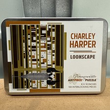 Rare Vaulted Pomegranate Artpiece Charley Harper Loonscape 100 Piece Jigsaw