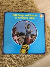 Folk songs and dances of northern India rare 1974 U.S pressed vinyl 12” album  