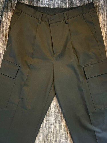 Zara mens black cargo trousers - zara,