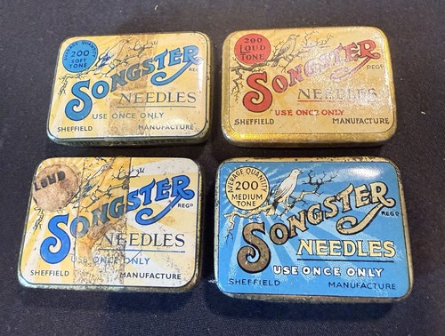 Tins songster gramophone - tins,