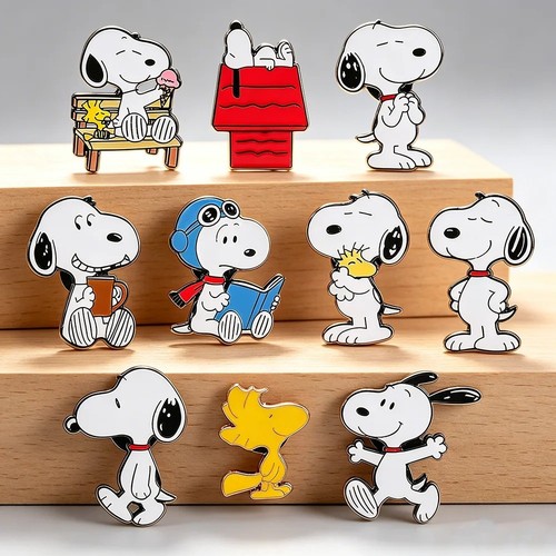 10pcs snoopy woodstock enamel - snoopy,