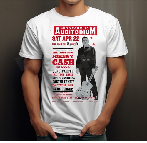 Johnny cash shirt - t-shirt, retro