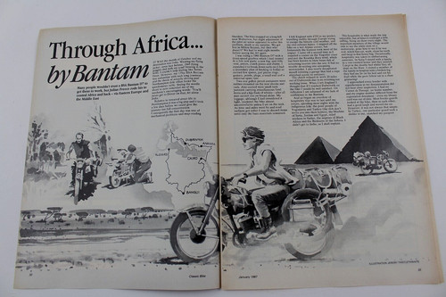 Bsa bantam through africa - bantam,