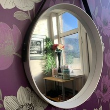 Large Round Deep Frame Mirror