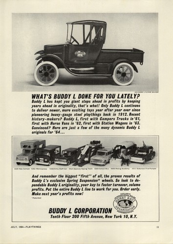 1964 paper buddy toy - ad,
