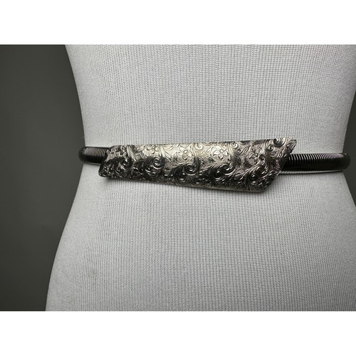 Vintage 70s silver snake chain - silver,