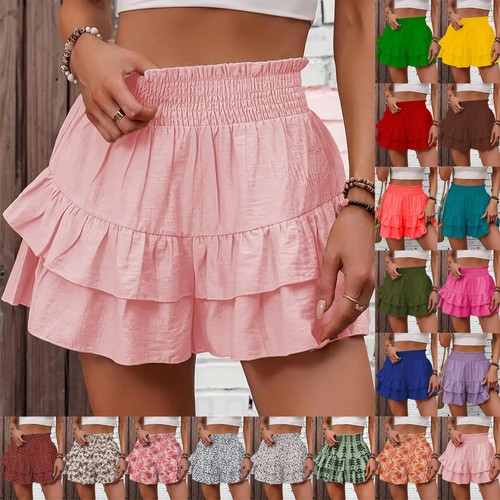 Women lady ruffles shorts - lady,