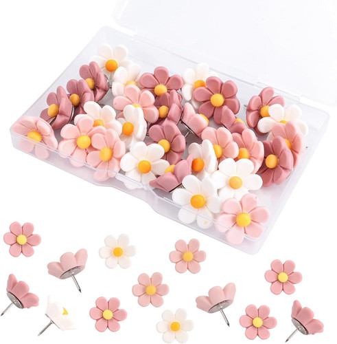 30pcs flower push - pins, for