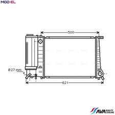RADIATOR ENGINE COOLING BW2101