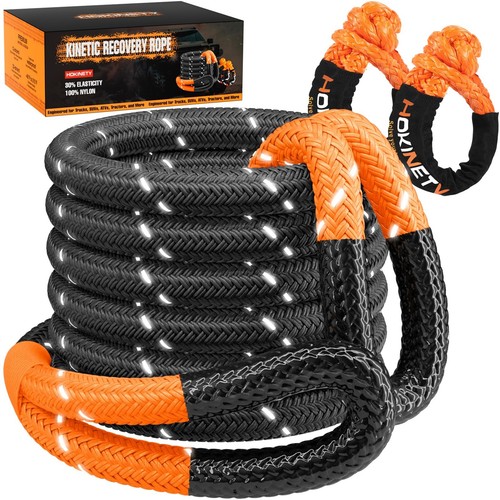 Kinetic recovery tow rope - recovery,