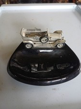 Vintage Ceramic And Metal Novelty Car Ash Tray