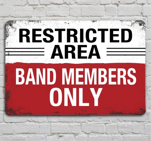 Restricted area band members - area,