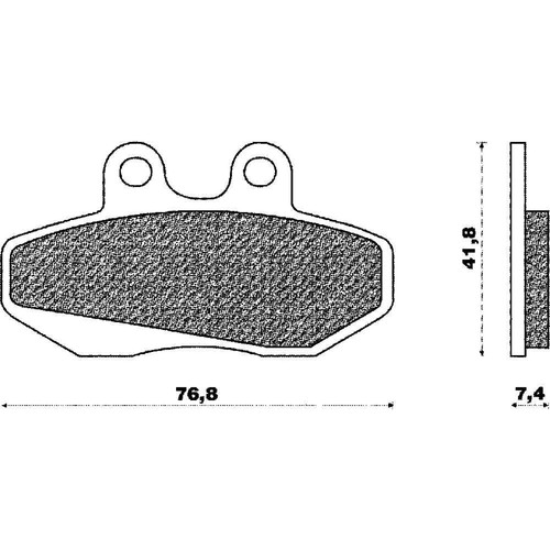 Pair brake pads senda sm - pair,