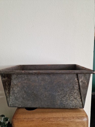 Vintage bread loaf baking - , tin