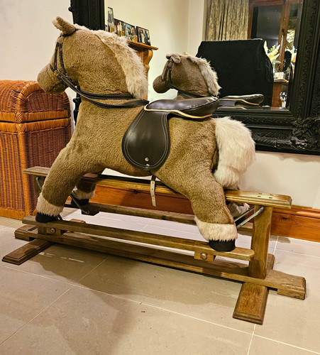 Gliding horse with saddle - gliding, &